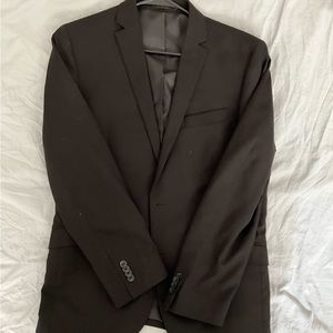 Kenneth Cole reaction slim fit suit black 40R 33W